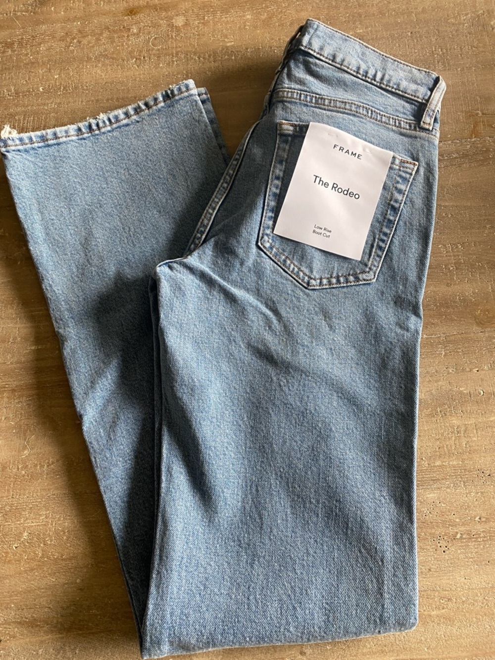 Frame Denim the Rodeo Light Wash Bootcut Jeans